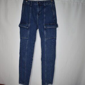 Boden Women's Jeans Utility Tapered Leg Denim Medium Wash Side Pockets